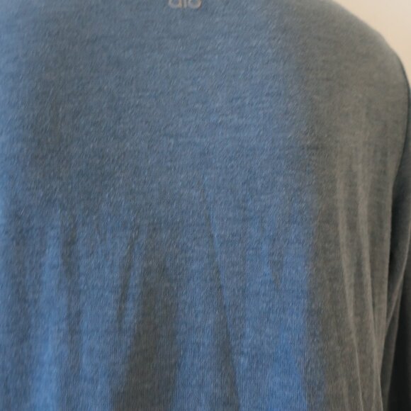 Womens Alo Yoga Blue High Low Pullover Sweatshirt Top S - Picture 7 of 13